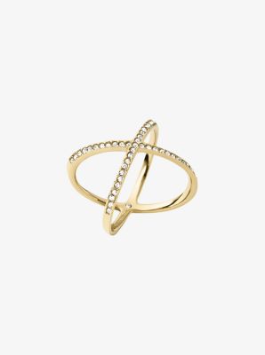 Michael kors pave crystal x clearance ring