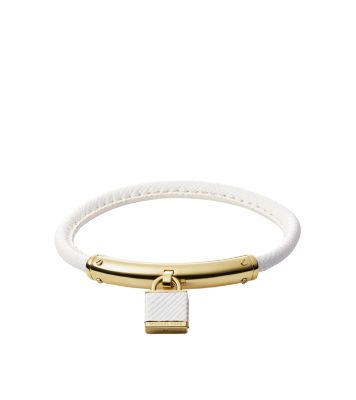 Logo Padlock Leather Bracelet | Michael Kors