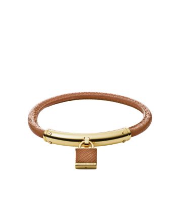 Michael kors leather padlock sale bracelet