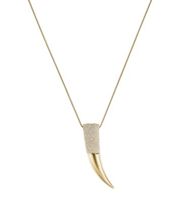 Michael kors gold horn necklace new arrivals