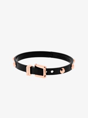 Michael kors astor rose gold on sale tone buckle bangle