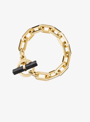 Gold-Tone Toggle Bracelet