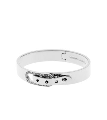 Michael kors sale buckle bangle silver