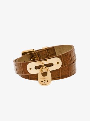 Michael kors shop leather wrap bracelet