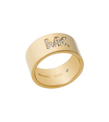 Fulton Gold-Tone Logo Ring