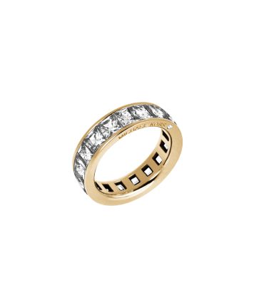 Baguette Crystal Gold-Tone Ring