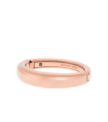 Rose Gold-Tone Hinge Bangle | Michael Kors Canada