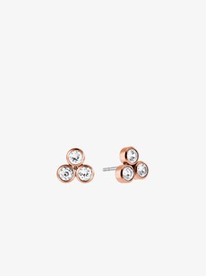 Michael kors rose store gold stud earrings