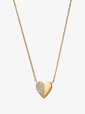 Michael kors shop red heart necklace