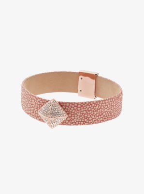 Michael kors rose coloured buckle clearance bangle