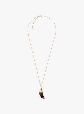 Michael kors horn sales necklace