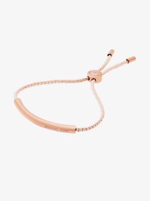 Rose Gold Tone Macram Slider Bracelet Michael Kors