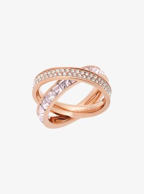 Michael kors rose hot sale gold rings