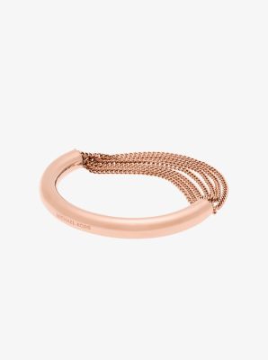 Michael kors rose gold best sale chain bracelet