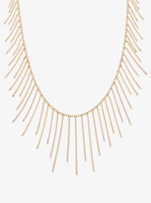 Gold-Tone Chain Statement Necklace