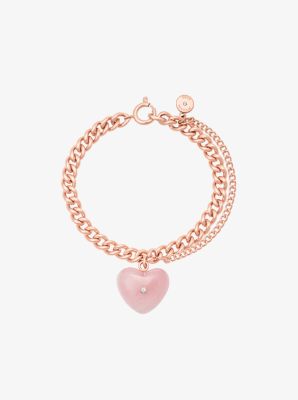 Michael kors bracelet with cheap heart charm