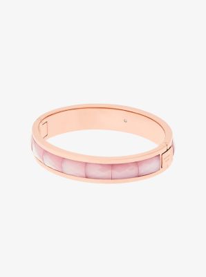 Rose GoldTone Faceted Hinge Bracelet Michael Kors
