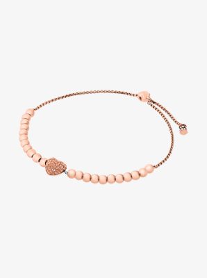 Michael kors beaded 2024 bracelet rose gold