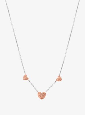 Michael kors red hot sale heart necklace