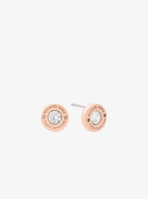 Rose Gold-Tone Stud Earrings