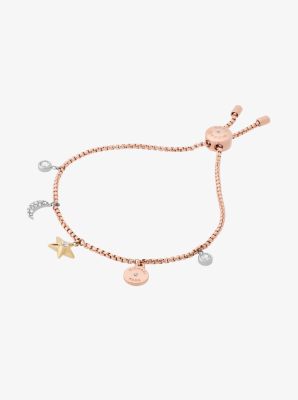 Michael kors gold hot sale charm bracelet