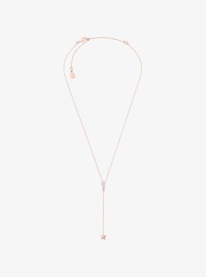 Rose Gold-Tone Celestial Pendant Necklace