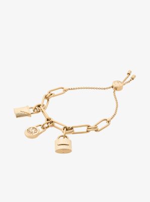 Michael kors clearance gold charm bracelet