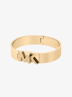 Gold-Tone Logo Bangle