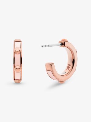 michael michael kors stud earrings rose gold