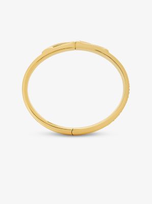 Armreif Mott im Goldton mit Logo image number 1