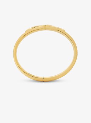 Mott Gold-Tone Signature Logo Bangle image number 1