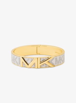 Michael Kors MK Mott Logo Signature Bangle Bracelet