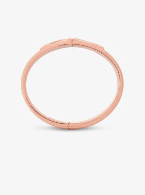 Mott Rose Gold-Tone Signature Logo Bangle image number 1