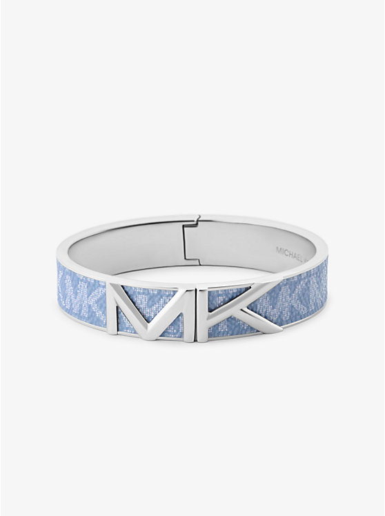 Bracelet Mott argenté à logo image number 0