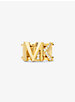 Precious Metal-Plated Brass Pavé Logo Ring image number 0