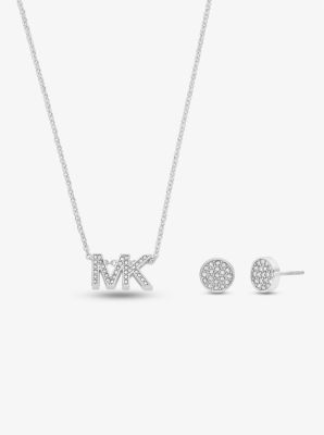 Michael kors necklace and best sale earring set