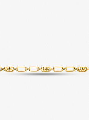 Precious Metal-Plated Brass Chain Link Necklace