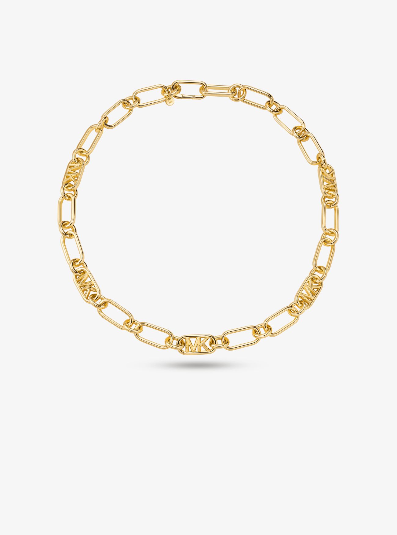 MK Precious Metal-Plated Brass Chain Link Necklace - Gold - Michael Kors
