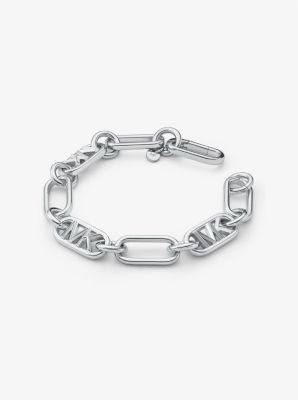 Precious Metal-Plated Brass Chain Link Bracelet