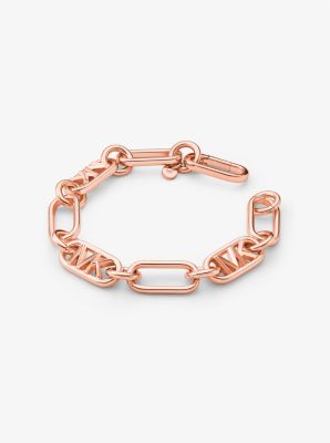 Bracelet &agrave; maillons en laiton &agrave; placage en m&eacute;tal pr&eacute;cieux in OR ROSE | Michael Kors