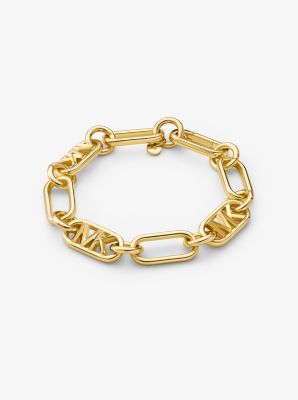 Michael Kors Precious Metal-plated Brass Chain Link Bracelet In Gold