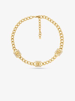 Luxury Double Chain Heart Lock Monogram Chain Bracelet