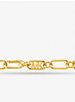 Empire Precious Metal-Plated Brass Double Chain-Link Necklace image number 1