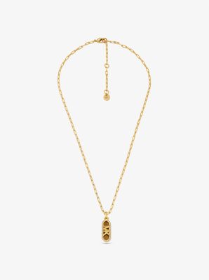 Michael kors gold bar on sale necklace