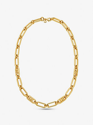마이클 코어스 Michaelkors Precious Metal-Plated Brass Chain Link Necklace