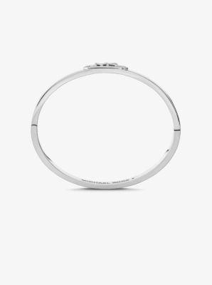 Precious Metal-Plated Brass Empire Logo Bangle