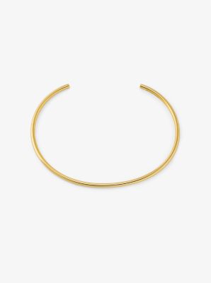 MK Halsreif Aus Messing Mit Edelmetallbeschichtung - Goldton