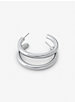 Petits anneaux d'oreilles en laiton à placage en métal précieux image number 1