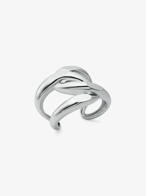 Precious Metal-Plated Brass Curb-Link Ring image number 0