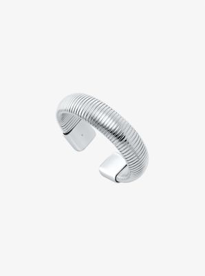 Bracciale a fascia tubogas in ottone placcato in metallo prezioso